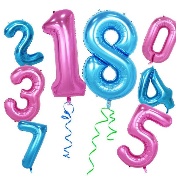 party decoration 40 inch fancy blue, pink number balloon children toys birthday wedding balloons
party decoration 40 inch fancy blue, pink number balloon children toys birthday wedding balloons