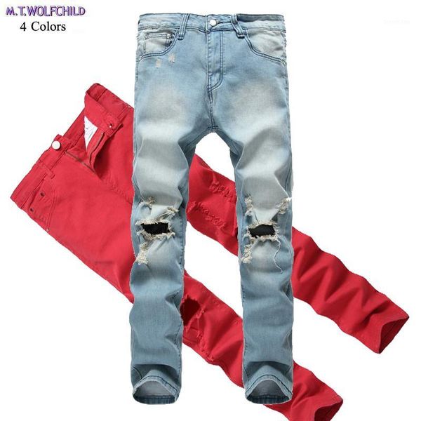 2020 new mens denim pants distressed hole masculino long trousers blue cowboy pants casual fashion mens jeans 28-421
2020 new mens denim pants distressed hole masculino long trousers blue cowboy pants casual fashion mens jeans 28-421