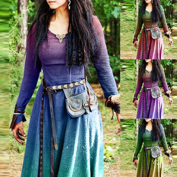 women's new autumn color / winter 2020 gradient sleeve dress long skirt national style e4z806, Black;gray
women's new autumn color / winter 2020 gradient sleeve dress long skirt national style e4z806, Black;gray