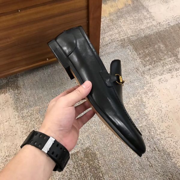 men dress shoe python pattern mens oxfords party wedding men flats patent leather men business shoes, Black