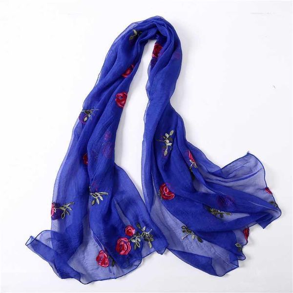 scarves 2021 spring summer women scarf embroidery silk soft floral shawls and wraps lady beach stoles1, Blue;gray
scarves 2021 spring summer women scarf embroidery silk soft floral shawls and wraps lady beach stoles1, Blue;gray