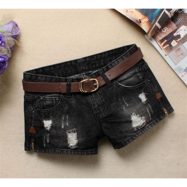 autumn for women mini women's rivet holes jeans low waist shorts without belt ripped denim short j2305 y200822, White;black
autumn for women mini women's rivet holes jeans low waist shorts without belt ripped denim short j2305 y200822, White;black