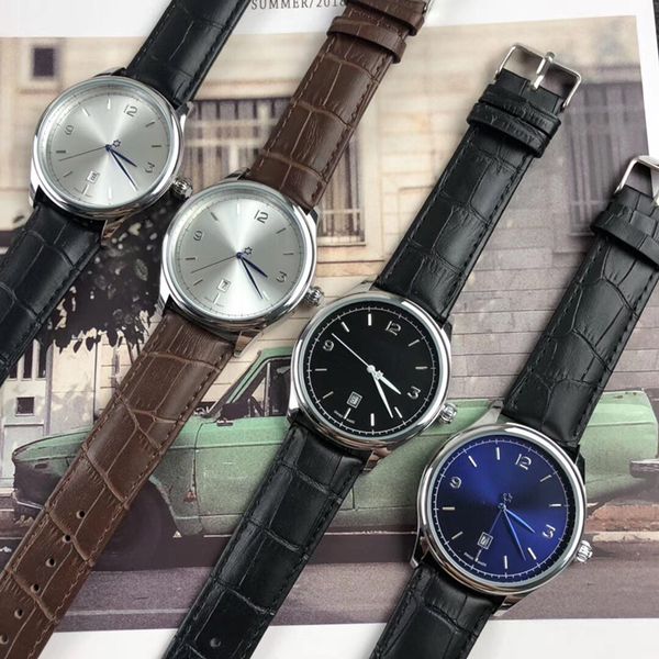 new famous brand fashion men's watch business swiss quality date display quartz movement leather strap 42mm dial, Slivery;brown
new famous brand fashion men's watch business swiss quality date display quartz movement leather strap 42mm dial, Slivery;brown