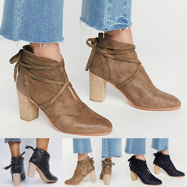 winter boots women ladys rome retro warm shoes fashion pointed toe slip on high heel shoes lace up ankle short leisure boot1, Black
winter boots women ladys rome retro warm shoes fashion pointed toe slip on high heel shoes lace up ankle short leisure boot1, Black