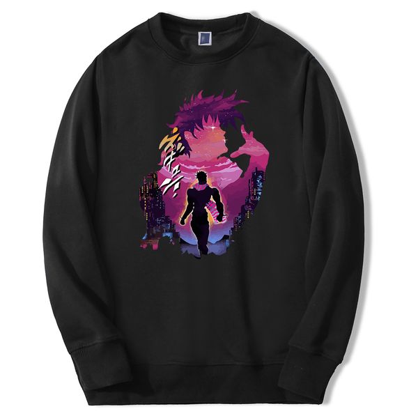 japan anime jojo hoodie jojos bizarre adventure men hoodies sweatshirt 2020 new arrival crewneck sweatshirts fleece sportswear, Black 
japan anime jojo hoodie jojos bizarre adventure men hoodies sweatshirt 2020 new arrival crewneck sweatshirts fleece sportswear, Black