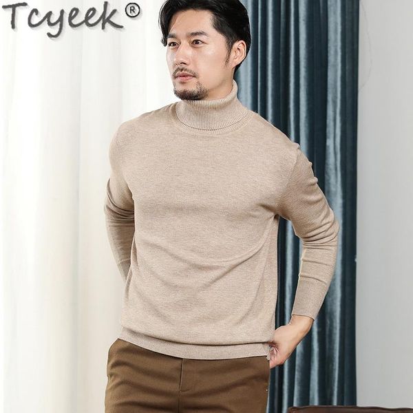 tcyeek men's sweater turtleneck for men korean knitted sweater long sleeve pullover autumn winter clothes 2020 ropa hombre 503, White;black
tcyeek men's sweater turtleneck for men korean knitted sweater long sleeve pullover autumn winter clothes 2020 ropa hombre 503, White;black