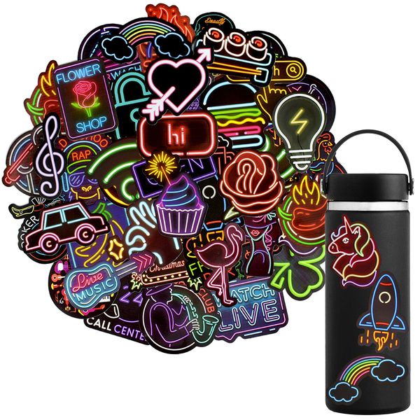 50 pcs neon stickers gift toys for children anime cute sticker to lapskateboard phone guitar suitcase fridge bike car decals
50 pcs neon stickers gift toys for children anime cute sticker to lapskateboard phone guitar suitcase fridge bike car decals