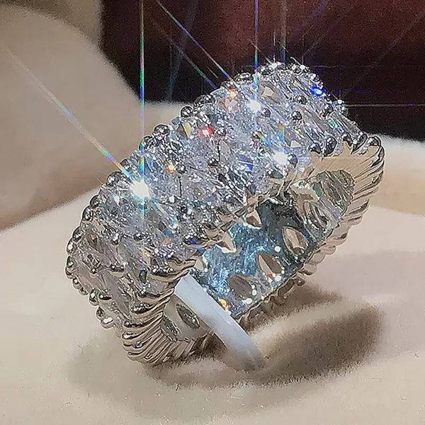 double row water drop zircon ring band finger for women copper rinsg lover vanlentine's gift fashion jewelry, Silver
double row water drop zircon ring band finger for women copper rinsg lover vanlentine's gift fashion jewelry, Silver