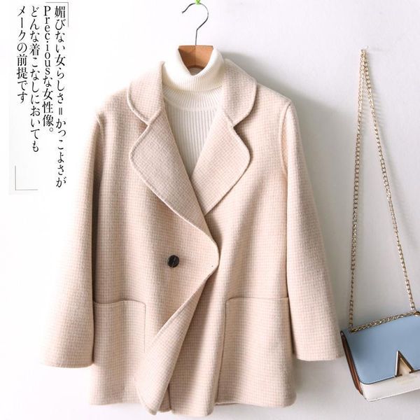 women's wool & blends spring autumn coat female korean vintage women clothes 2021 red coats jacket outwear abrigo mujer zb005 zt25271, Black
women's wool & blends spring autumn coat female korean vintage women clothes 2021 red coats jacket outwear abrigo mujer zb005 zt25271, Black