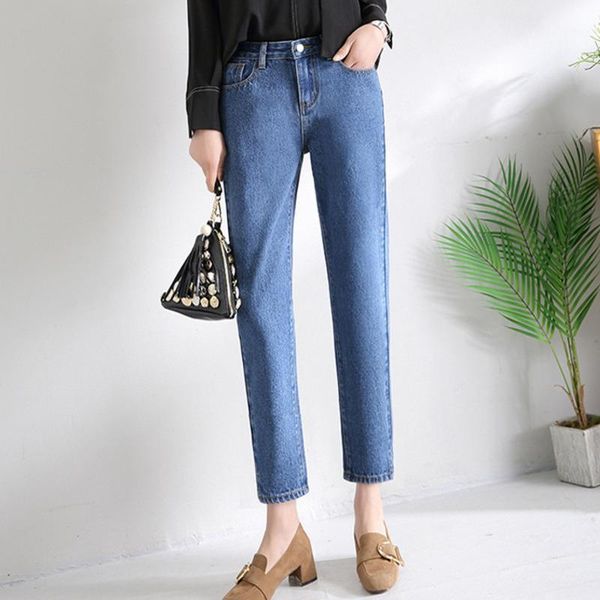 spring autumn vintage casual denim trousers femme 2019 new european women pants loose plus size straight jeans woman qh2081, Blue
spring autumn vintage casual denim trousers femme 2019 new european women pants loose plus size straight jeans woman qh2081, Blue