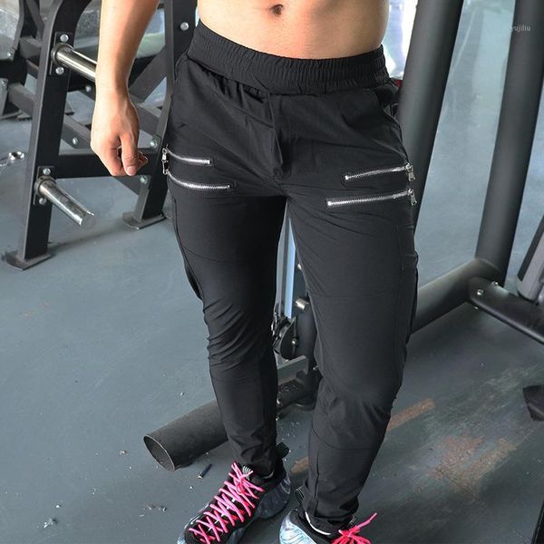 running pants 2021 fitness sport men elastic breathable jogging sweat gym skinny pant's mens autumn tights training sportswear1, Black;blue
running pants 2021 fitness sport men elastic breathable jogging sweat gym skinny pant's mens autumn tights training sportswear1, Black;blue