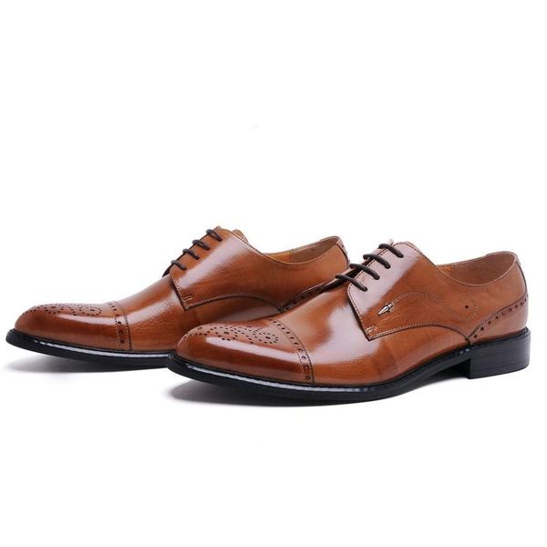 italian male dress oxfords real leather man borgues carved shoes spring autumn fashion man formal business oxfords shoes hombre, Black
italian male dress oxfords real leather man borgues carved shoes spring autumn fashion man formal business oxfords shoes hombre, Black