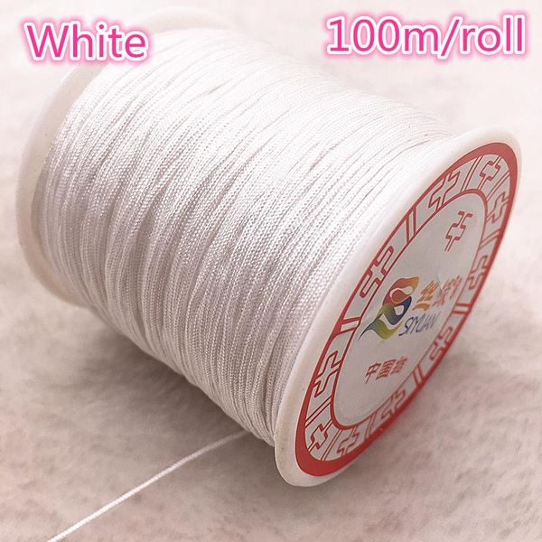 100m roll 0.8mm white nylon cord thread chinese knot macrame cord bracelet braided string diy tassels beading thread h jllgbf
100m roll 0.8mm white nylon cord thread chinese knot macrame cord bracelet braided string diy tassels beading thread h jllgbf