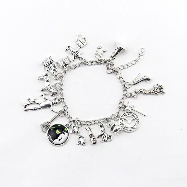 handmade charm bracelet wicked witch menzel wicked wizard inspired stamped adjustable bangle charm bracelet, Black
handmade charm bracelet wicked witch menzel wicked wizard inspired stamped adjustable bangle charm bracelet, Black