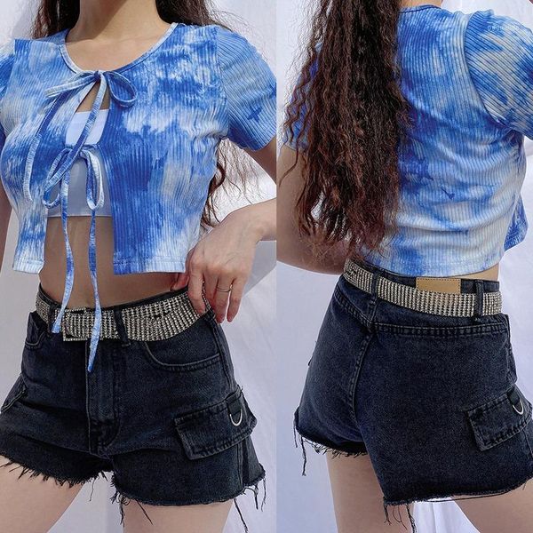 lace up tie dye printed crop t shirt fashion short sleeve t-shirt ladies casual streetwear harajuku tees1, White
lace up tie dye printed crop t shirt fashion short sleeve t-shirt ladies casual streetwear harajuku tees1, White