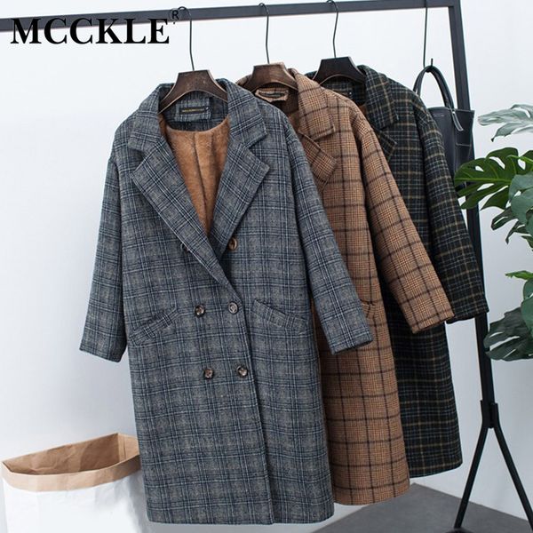 women's plaid velvet thick woolen jacket thicken fleece long wool coats female 2020 winter spring korean loose warm coat outwearx1020, Black
women's plaid velvet thick woolen jacket thicken fleece long wool coats female 2020 winter spring korean loose warm coat outwearx1020, Black