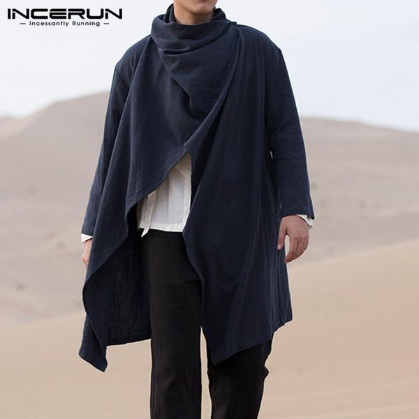incerun mens coat spring autumn hombre irregular loose vintage cardigan outwear punk korean men long sleeve trench jackets cloak1, Tan;black
incerun mens coat spring autumn hombre irregular loose vintage cardigan outwear punk korean men long sleeve trench jackets cloak1, Tan;black