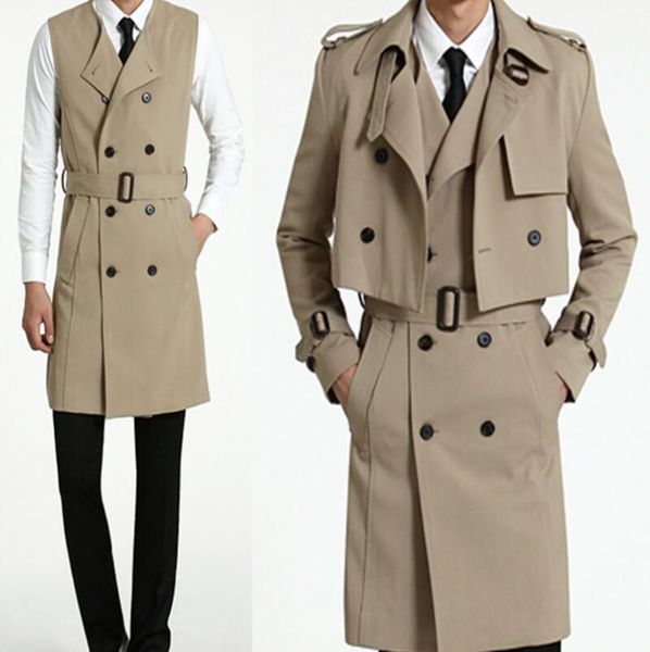 men's trench coats /spring mid-length fashion lapel single-breasted two-piece cotton jacket personalized customization large size/s-6xl, Tan;black
men's trench coats /spring mid-length fashion lapel single-breasted two-piece cotton jacket personalized customization large size/s-6xl, Tan;black