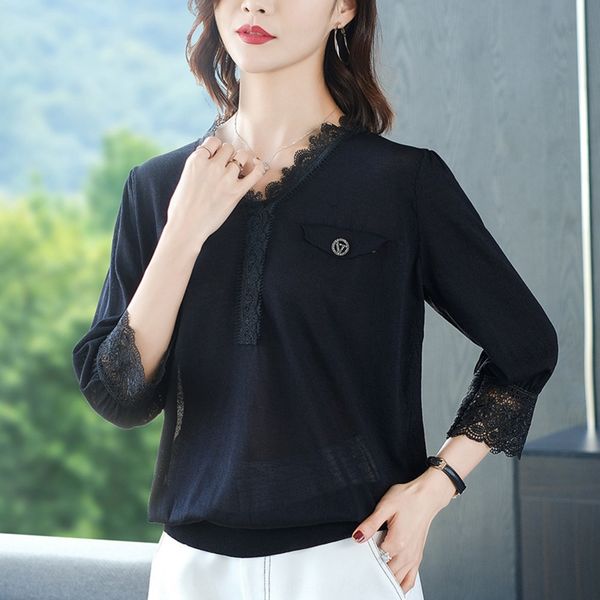 99s6f twomen's summer 2020 7 s new ice foreign style loose tshirt hollow out korean v-neck silk bottomed shirt for women oykjt, White
99s6f twomen's summer 2020 7 s new ice foreign style loose tshirt hollow out korean v-neck silk bottomed shirt for women oykjt, White
