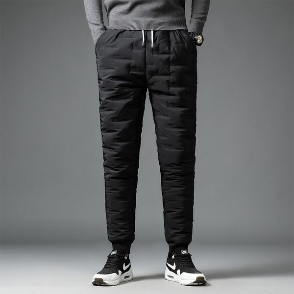 down outer wear winter thickened warm windproof casual middle-aged and old dad cotton trousers for men's legged, Black
down outer wear winter thickened warm windproof casual middle-aged and old dad cotton trousers for men's legged, Black