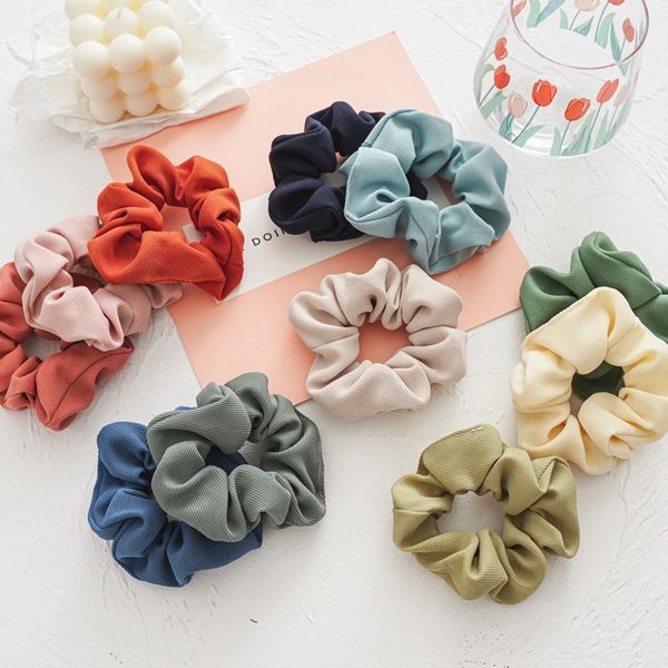 fashion cotton satin scrunchies women elastic hair rubber bands solid color ponytail holder hair ties rope hair accessories, Golden;silver
fashion cotton satin scrunchies women elastic hair rubber bands solid color ponytail holder hair ties rope hair accessories, Golden;silver