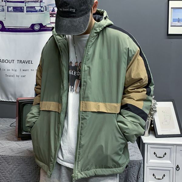 cotton-padded casual medium style hooded clothing contrast color mens designer cotton padded clothes fashion applique zipper coats tt, Black;brown
cotton-padded casual medium style hooded clothing contrast color mens designer cotton padded clothes fashion applique zipper coats tt, Black;brown