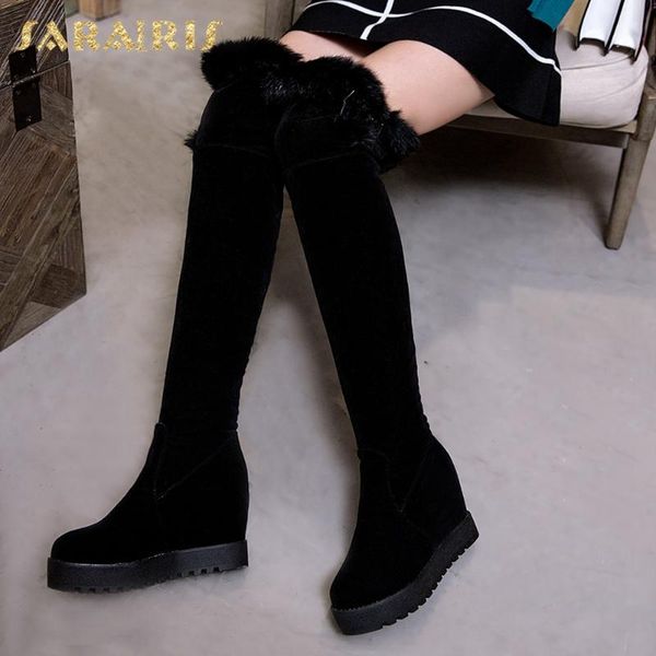sarairis 2021 fashion new platform trendy warm fur snow boots women shoes height increasing buckle concise winter boots ladies, Black
sarairis 2021 fashion new platform trendy warm fur snow boots women shoes height increasing buckle concise winter boots ladies, Black
