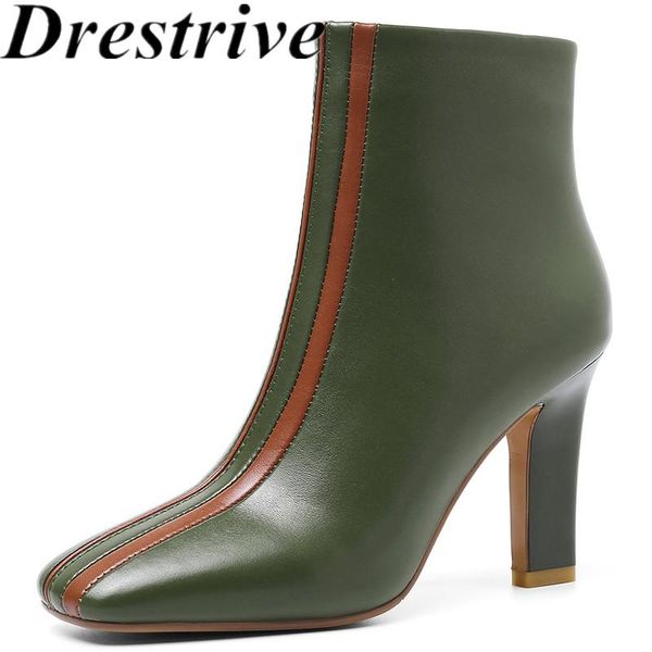 boots drestrive woman ankle cow leather square toe high heels zipper 2021 classics winter shoes beige genuine size 40, Black
boots drestrive woman ankle cow leather square toe high heels zipper 2021 classics winter shoes beige genuine size 40, Black
