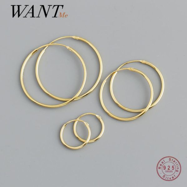 wantme genuine 925 sterling silver fashion korean simple hoop earrings for women men charming chic party jewelry accessories, Golden;silver
wantme genuine 925 sterling silver fashion korean simple hoop earrings for women men charming chic party jewelry accessories, Golden;silver