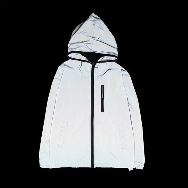 2020 new full reflective jacket men/women harajuku windbreaker jackets hooded hip-hop streetwear night shiny zipper coats jacke, Black;brown
2020 new full reflective jacket men/women harajuku windbreaker jackets hooded hip-hop streetwear night shiny zipper coats jacke, Black;brown