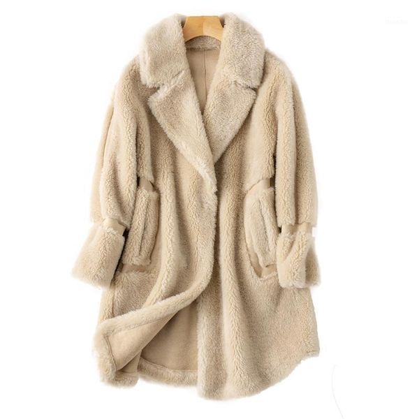 women's fur & faux jackets coats autumn women winter clothes 2021 100% wool jacket vintage real coat female korean sheep shearling msd, Black
women's fur & faux jackets coats autumn women winter clothes 2021 100% wool jacket vintage real coat female korean sheep shearling msd, Black