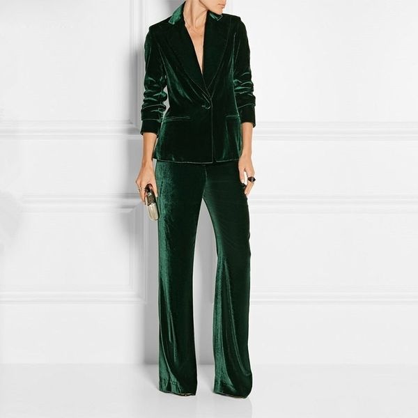 formal slim fit women's business work wear 2 pieces suits dark green velvet office ladies fashion stylish suits jacket pants set 200923, White
formal slim fit women's business work wear 2 pieces suits dark green velvet office ladies fashion stylish suits jacket pants set 200923, White