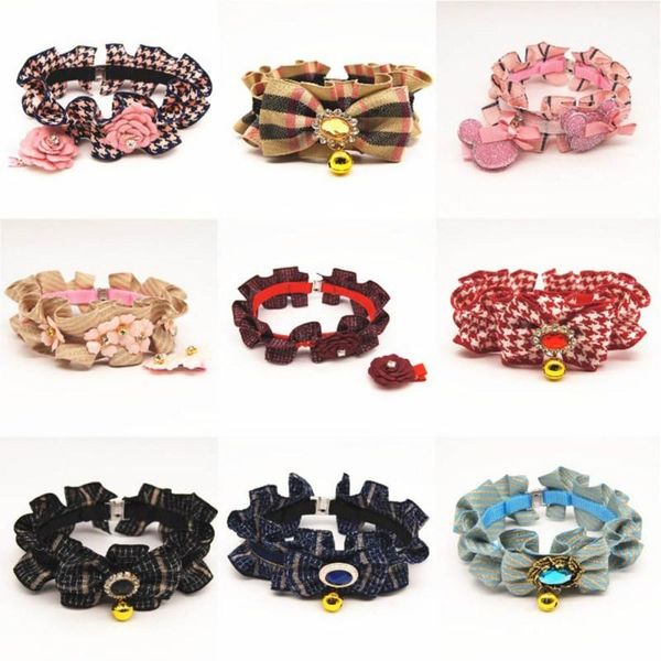 adjustable pet dog collar lace bowknot flowers collar leash princess necklace with bell outdoor dog girls neck ornament decor
adjustable pet dog collar lace bowknot flowers collar leash princess necklace with bell outdoor dog girls neck ornament decor