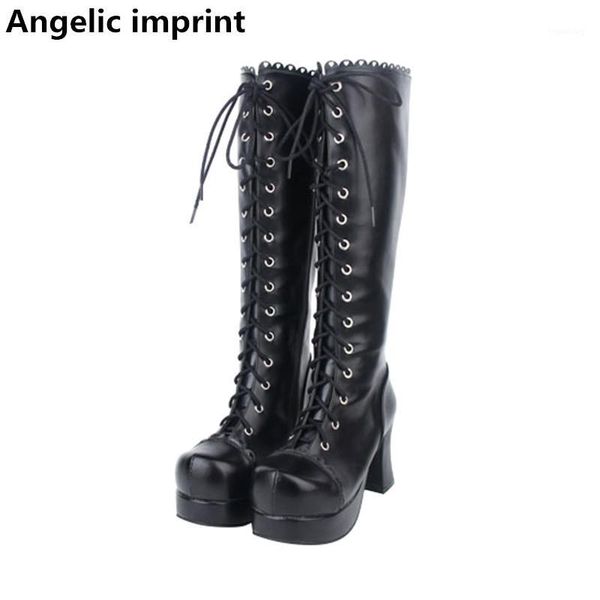 angelic imprint japan classic mori girl women motorcycle shoes lady lolita boots woman princess high heels pumps dress boots 471, Black
angelic imprint japan classic mori girl women motorcycle shoes lady lolita boots woman princess high heels pumps dress boots 471, Black