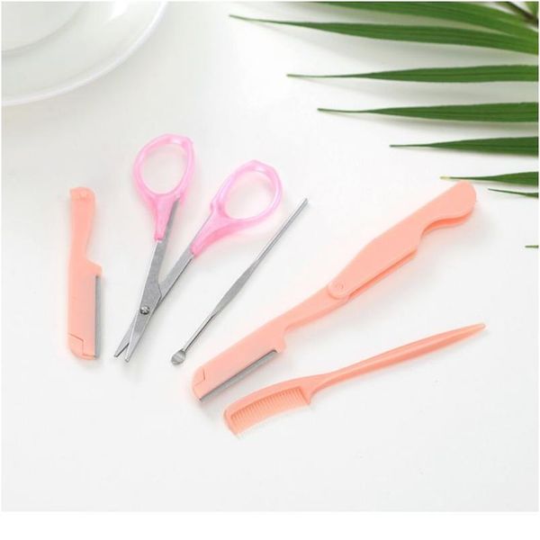 new 5pcs portable folding eyebrow razor set professional grooming scissor shaper comb ear spoon trimmer makeup beauty t jllfzj, Silver
new 5pcs portable folding eyebrow razor set professional grooming scissor shaper comb ear spoon trimmer makeup beauty t jllfzj, Silver