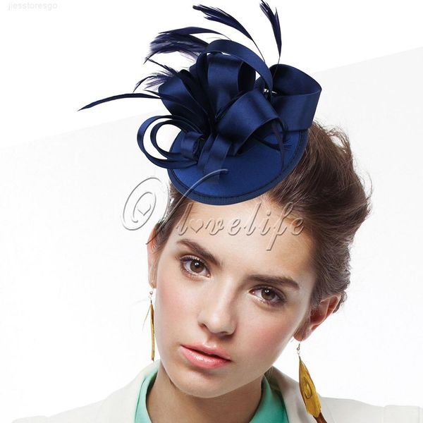 fashion lady girl vintage satin fascinator feather hat er party wedding races hair clip accessories
fashion lady girl vintage satin fascinator feather hat er party wedding races hair clip accessories
