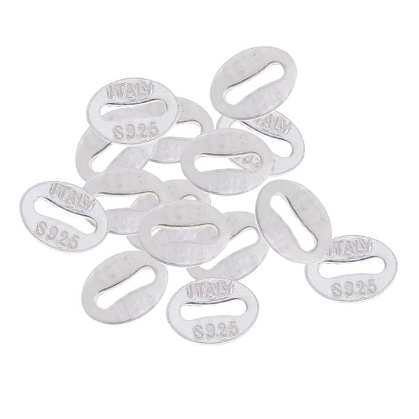 15 piece 925 sterling silver oval blank stamping charms findings for diy bracelets necklaces name tags 5x4mm, Black
15 piece 925 sterling silver oval blank stamping charms findings for diy bracelets necklaces name tags 5x4mm, Black