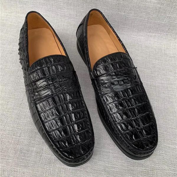business casual style authentic crocodile skin men's loafers shoes genuine exotic alligator leather male slip-on shoes for suits, Black
business casual style authentic crocodile skin men's loafers shoes genuine exotic alligator leather male slip-on shoes for suits, Black