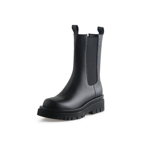 2021 new genuine leather women's warm shoes quality round toe chunky heels boots autumn winter party basic shoes woman, Black
2021 new genuine leather women's warm shoes quality round toe chunky heels boots autumn winter party basic shoes woman, Black