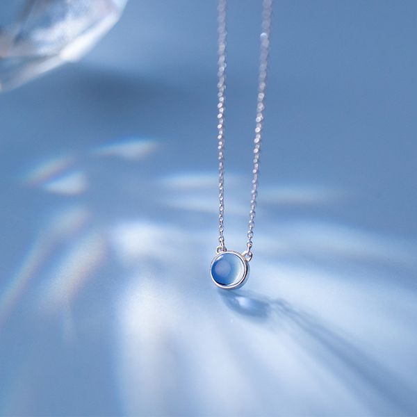 925 silver blue crystal pendant necklace friend kolye vintage boho bijoux femme collier collane necklace women jewelry q0531
925 silver blue crystal pendant necklace friend kolye vintage boho bijoux femme collier collane necklace women jewelry q0531