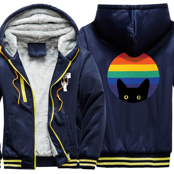 men in thick hoodies wear brown cat 2020 printed men's long sleeve winter gown coat, Black
men in thick hoodies wear brown cat 2020 printed men's long sleeve winter gown coat, Black