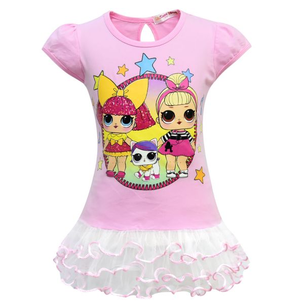 color printing new cartoon girl doll girls dress mid-length short sleeve dress children's net yarn dress, Black;gray
color printing new cartoon girl doll girls dress mid-length short sleeve dress children's net yarn dress, Black;gray