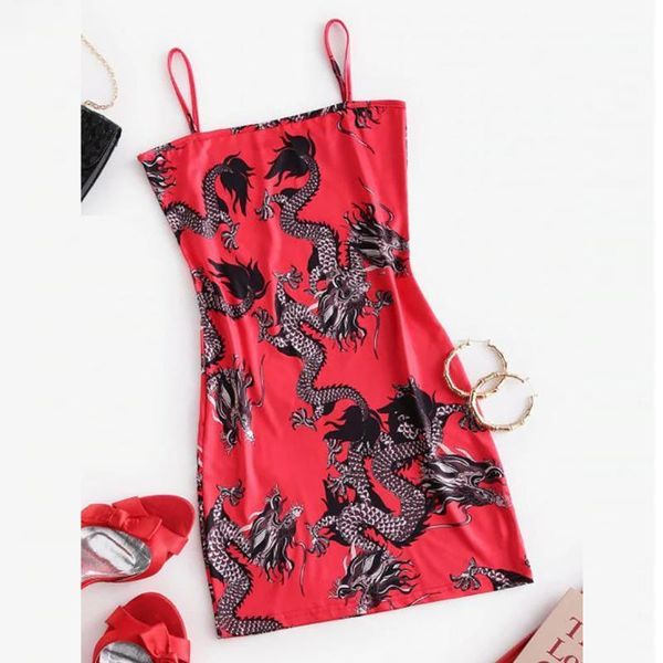 women's swimwear 2021 dress slim chinese style dragon print suspender women's ladies sleeveless mini1, White;black
women's swimwear 2021 dress slim chinese style dragon print suspender women's ladies sleeveless mini1, White;black