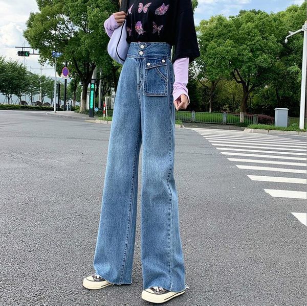 2021-autumn new high waist loose women's breech breeches side pocket design denim leg wide female jeans p1841 p7zy, Black;white
2021-autumn new high waist loose women's breech breeches side pocket design denim leg wide female jeans p1841 p7zy, Black;white