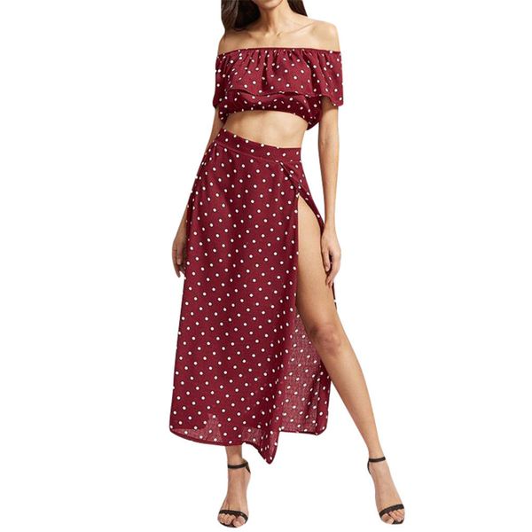 jaycosin women clothes set chiffon two piece set off shoulder ruffled and long skirt ladies summer casual outfits 2019 t200702, White
jaycosin women clothes set chiffon two piece set off shoulder ruffled and long skirt ladies summer casual outfits 2019 t200702, White