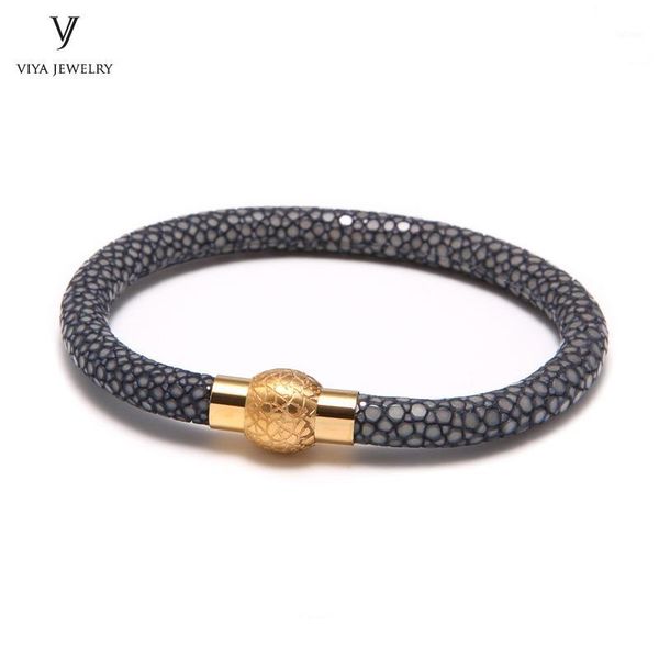 luxury christmas gift to bf gray bracelet for men collocation watch genuine handmade stingray leather bracelet with gift box1, Black
luxury christmas gift to bf gray bracelet for men collocation watch genuine handmade stingray leather bracelet with gift box1, Black
