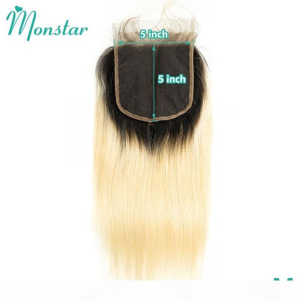 monstar 1b 613 honey blonde ombre peruvian remy straight human hair middle part 8 - 22 inch 5x5 lace closure with baby hair, Black;brown
monstar 1b 613 honey blonde ombre peruvian remy straight human hair middle part 8 - 22 inch 5x5 lace closure with baby hair, Black;brown