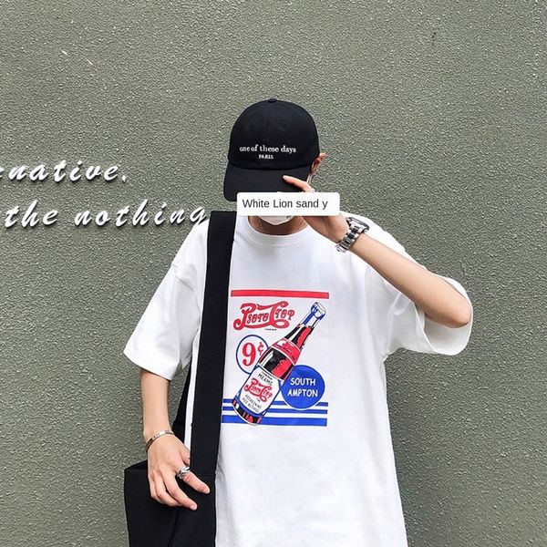 mrec8 ins short sleeve men's korean dress brand casual fashion dresscola cola print 5 4 sleeve blue dress loose student t-shirt vqbjr
mrec8 ins short sleeve men's korean dress brand casual fashion dresscola cola print 5 4 sleeve blue dress loose student t-shirt vqbjr