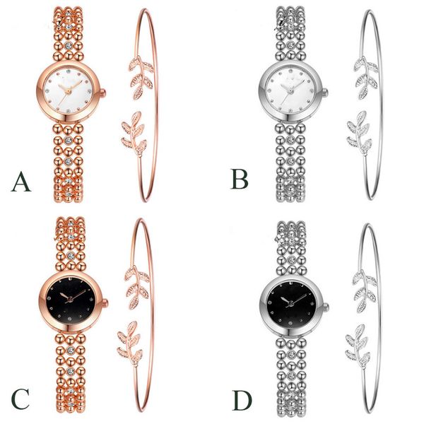 2-piece luxury diamond watch fashion jewelry bracelet wrist watch set three eyes diamond band quartz wristwatchs multi color christmas gift, Slivery;brown
2-piece luxury diamond watch fashion jewelry bracelet wrist watch set three eyes diamond band quartz wristwatchs multi color christmas gift, Slivery;brown