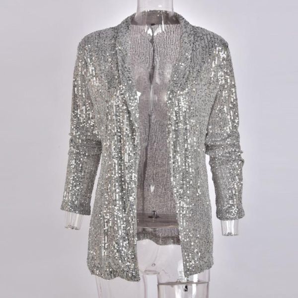 blazers sequins women office sleeved coat party shiny female sequin d40 ladies blazer jacket silver long chemise pihfl, Black
blazers sequins women office sleeved coat party shiny female sequin d40 ladies blazer jacket silver long chemise pihfl, Black